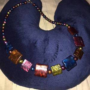Multicolored beaded necklace